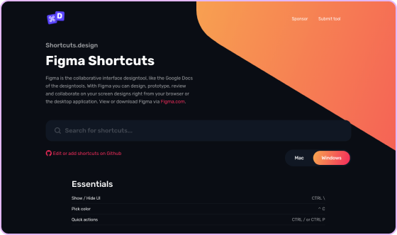 Shortcuts design